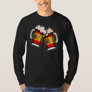 Spain Flag Beer Mug   Cool Spanish Beer T-Shirt