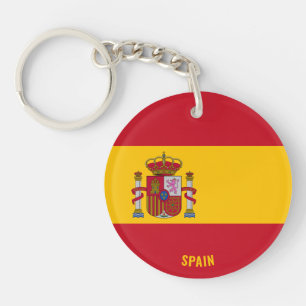 Spain Flag Charming Patriotic Key Ring