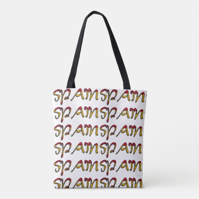 Spain Flag Colour Typography European Country Bag (Back)