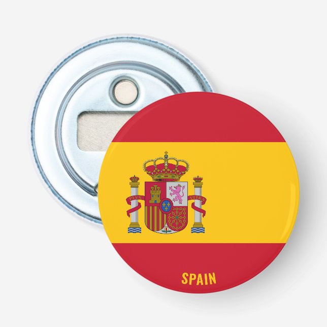Spain Flag Delightful Patriotic Bottle Opener (Front)