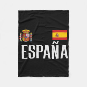 Spain Flag Espana Footbyll Soccer Fan Men Women Ki Fleece Blanket