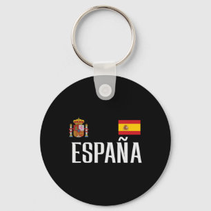 Spain Flag Espana Footbyll Soccer Fan Men Women Ki Key Ring