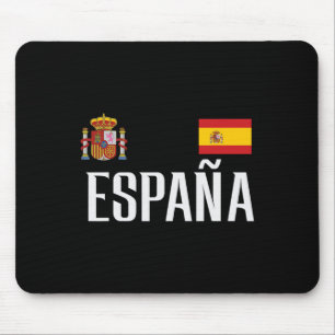 Spain Flag Espana Footbyll Soccer Fan Men Women Ki Mouse Pad