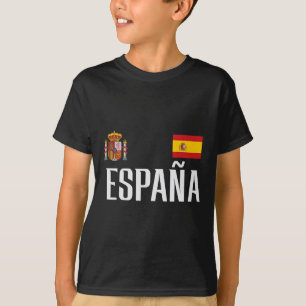 Spain Flag Espana Footll Soccer Fan Men Women Kids T-Shirt