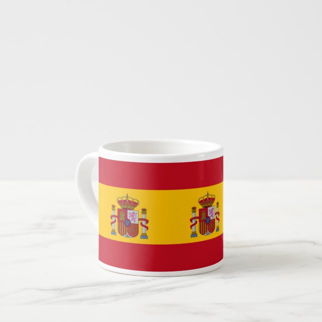Spain Flag Espresso Cup (Front Left)