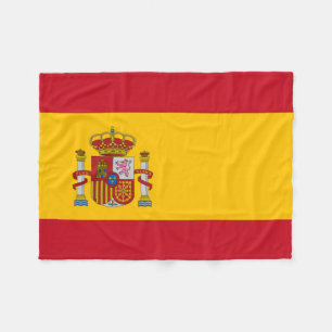 Spain Flag Fleece Blanket