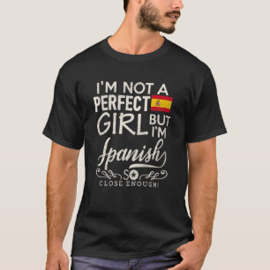 Spain Flag Girl Spanish Pride Souvenir Women T-Shirt