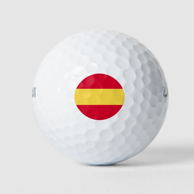 Spain Flag Golf Balls (Front)