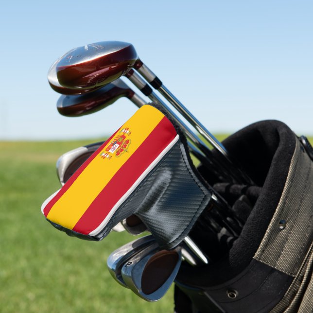 Spain flag golf head cover (In Situ)