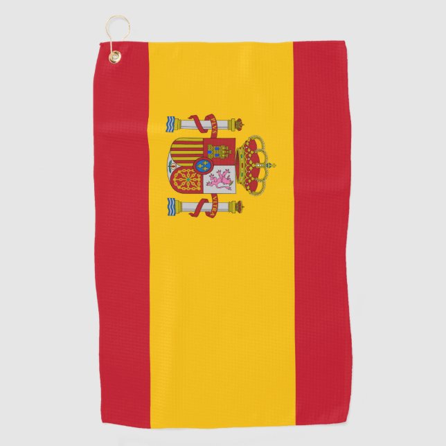 Spain Flag Golf Towel (Front)