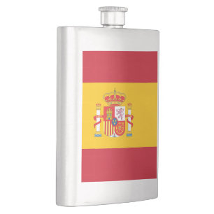 Spain flag hip flask