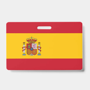 Spain Flag ID Badge