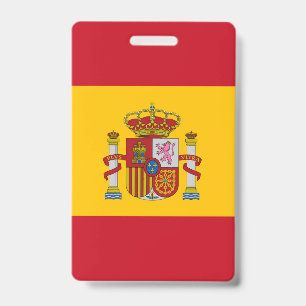 Spain Flag ID Badge