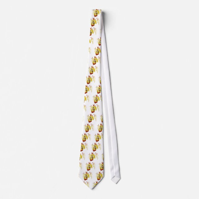 Spain Flag in Real heart Tie (Front)