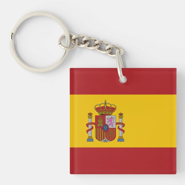 Spain Flag Key Ring (Front)