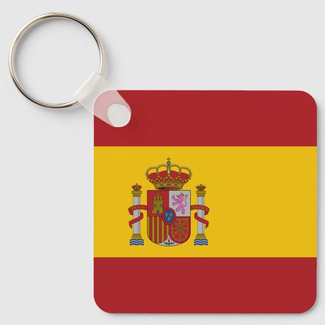 Spain Flag Key Ring (Front)