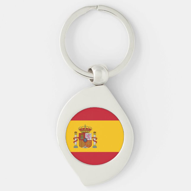 Spain Flag Key Ring (Front)