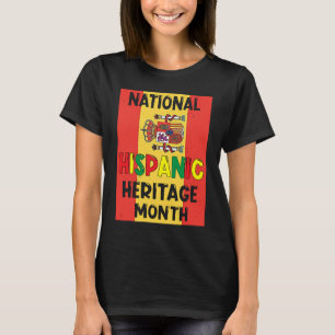 Spain Flag Latino  National Hispanic Heritage Mont T-Shirt