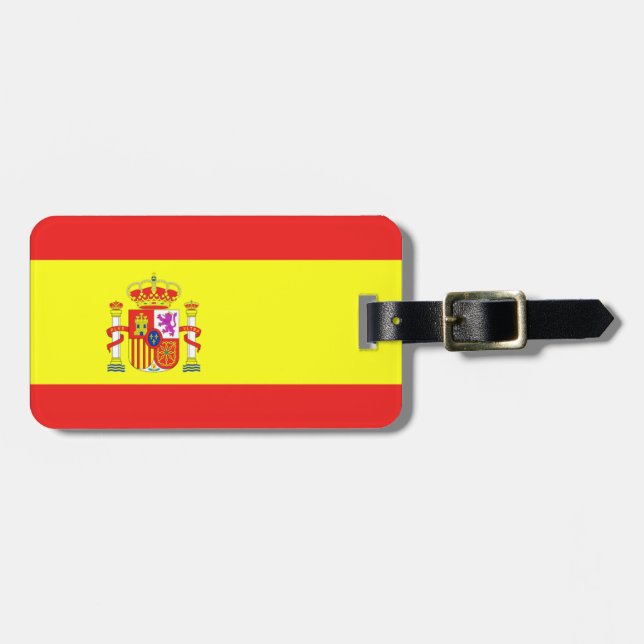 Spain flag luggage tag (Front Horizontal)