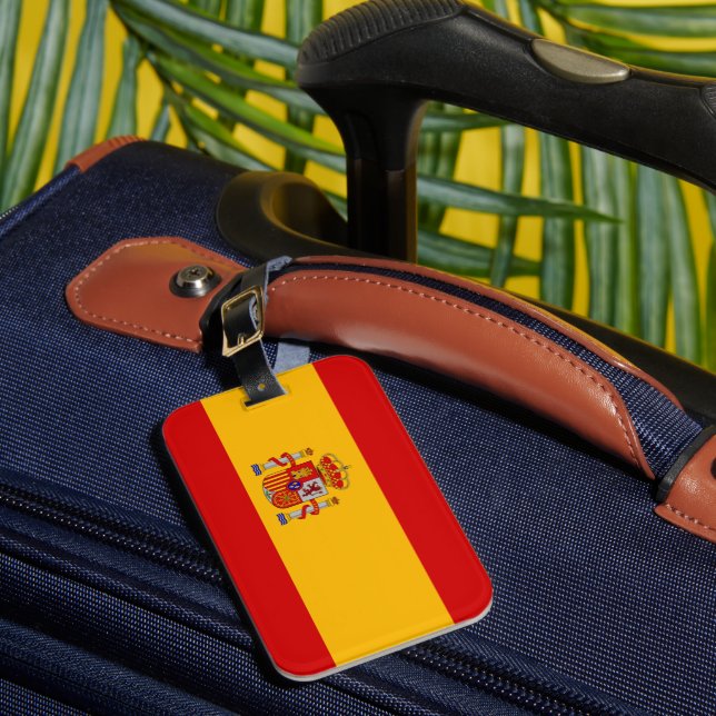 Spain Flag Luggage Tag (Front Insitu 1)