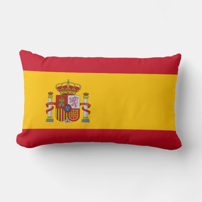 Spain Flag Lumbar Cushion (Front)