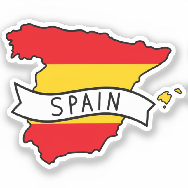 Spain Flag Map Patriotic Spanish Pride World Cup (Front)