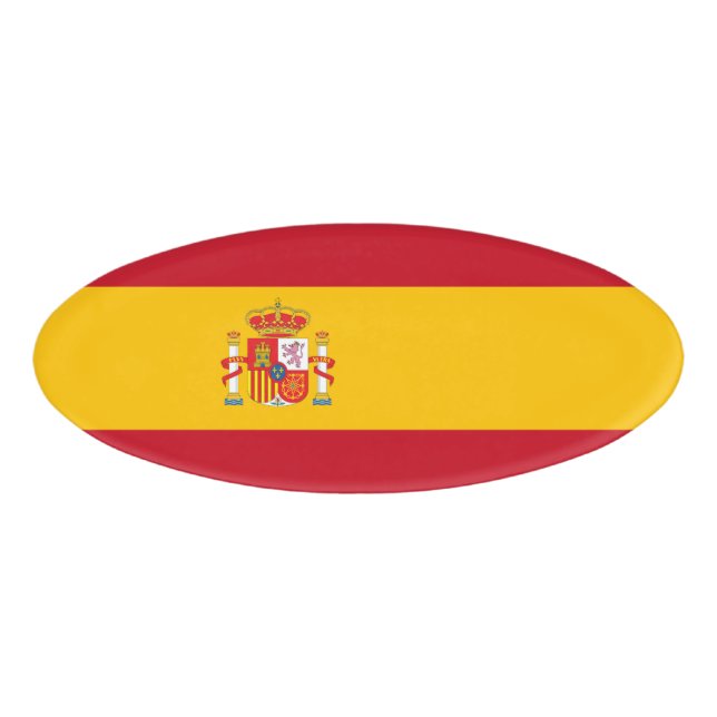 Spain flag name tag (Front)