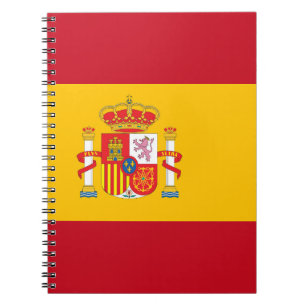Spain flag notebook