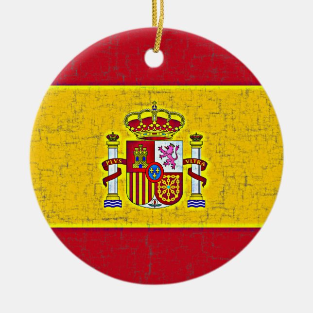 SPAIN FLAG Ornament (Front)