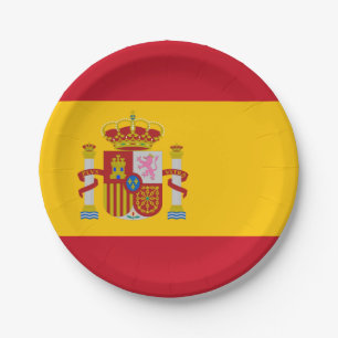 Spain flag Paper Plate
