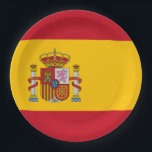 Spain Flag Paper Plate<br><div class="desc">Spain Flag</div>