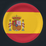 Spain Flag Paper Plate<br><div class="desc">Spain Flag</div>