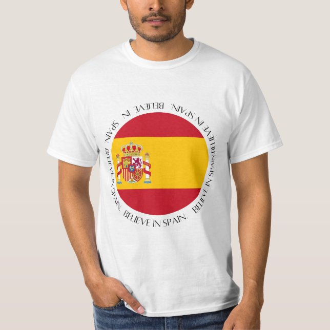 Spain Flag Patriotic Apparel  T-Shirt (Front)