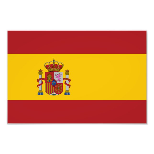 Spain Flag Photo Print (Front)