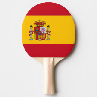 Spain Flag Ping Pong Paddle