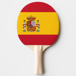Spain Flag Ping Pong Paddle