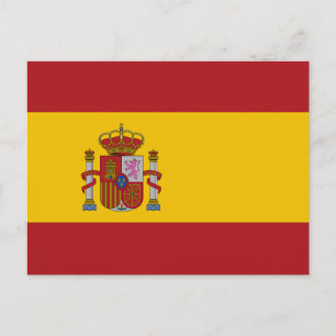 Spain Flag Postcard