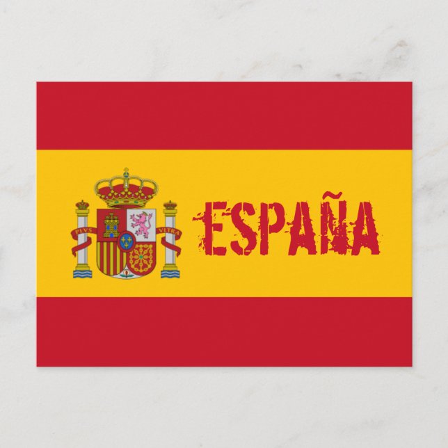 spain flag postcard (Front)