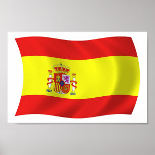 Spain Flag Poster Print