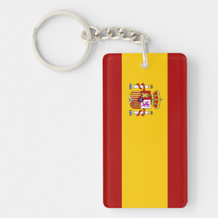 Spain flag quality keychain