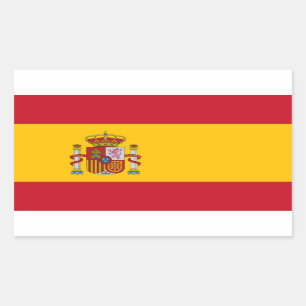Spain Flag Rectangular Sticker
