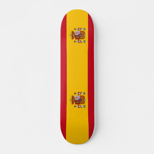 Spain flag skateboard (Front)