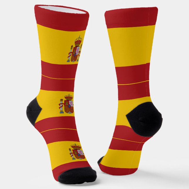 Spain Flag Socks (Angled)