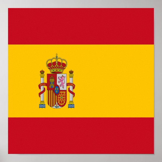 Spain Flag Spanish Country Pride Home Ethnicity Poster (Front)