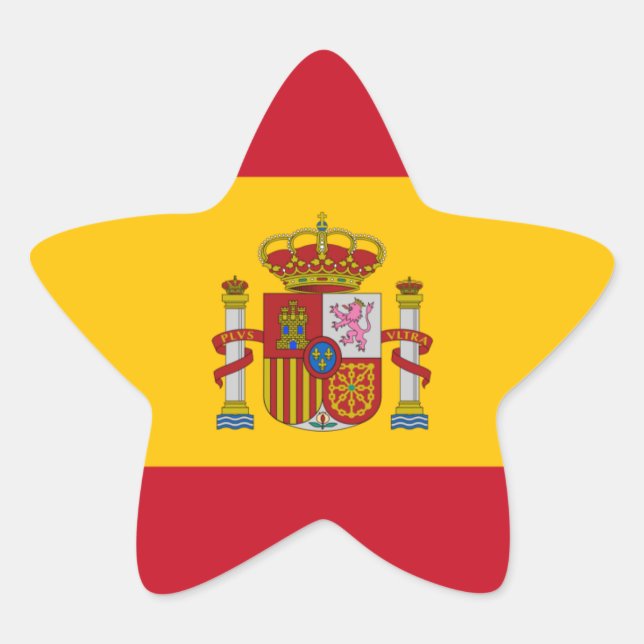 spain flag star sticker (Front)