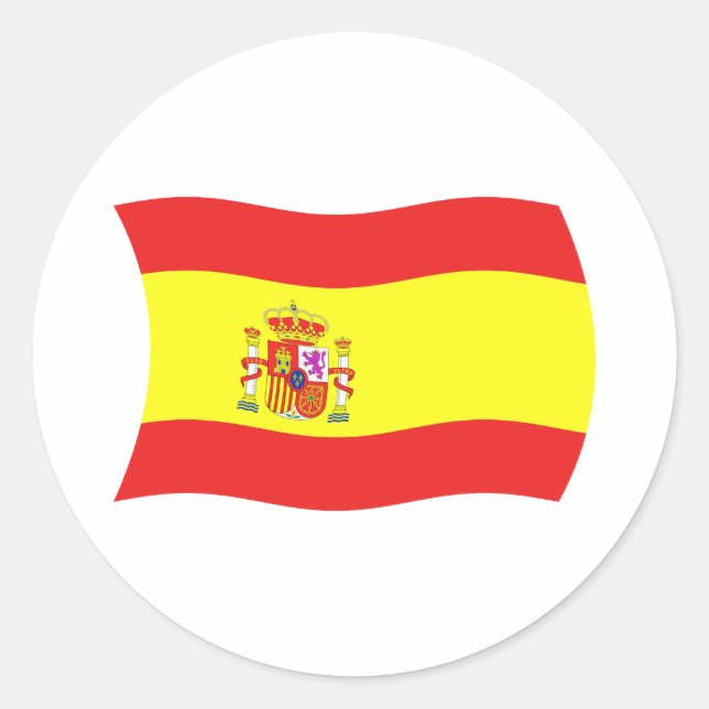 Spain Flag Sticker (Front)