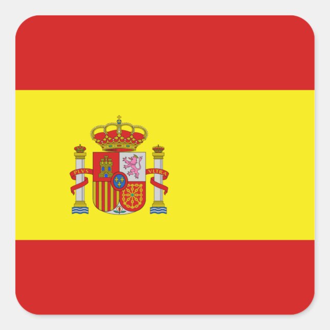 Spain Flag Sticker (Front)