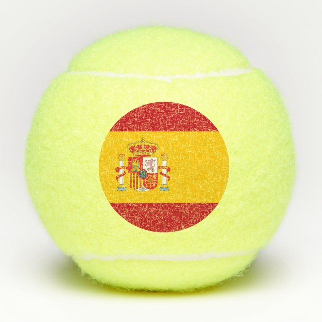 Spain flag tennis balls (Front)