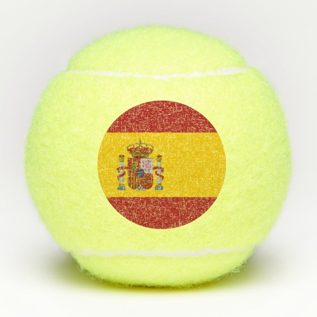 Spain Flag Tennis Balls (Front)
