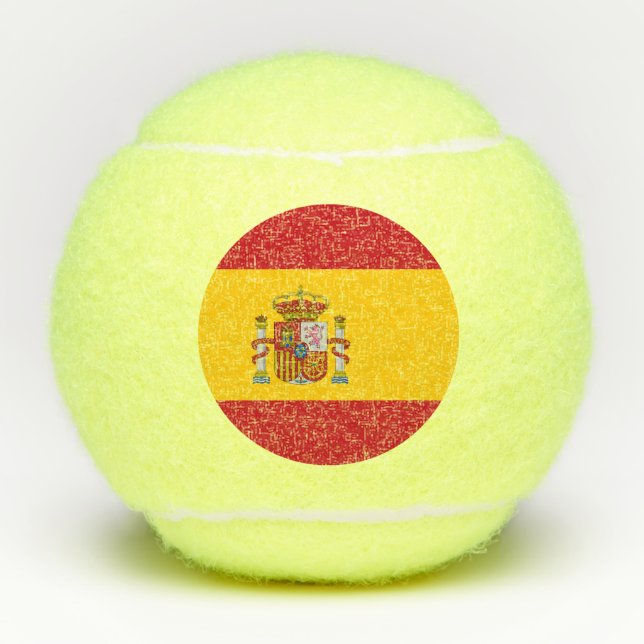 Spain Flag Tennis Balls (Front)
